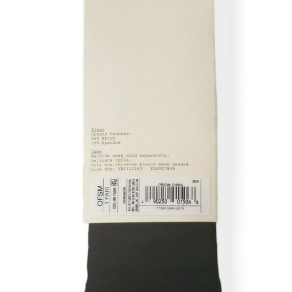 Trouser Socks Black 6-Pair A New Day Socks Reinforced Toe One Size Fits Most - Picture 2 of 5